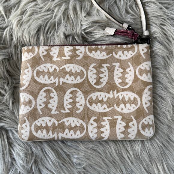 NWT COACH × GUANG YU  2656 Vale Gallery Pouch Signature Canvas W/ Rexy - Picture 3 of 8